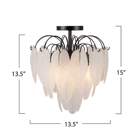 Alessia 4 Light Semi Flush Mount