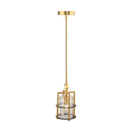 Burford Collection 1-Light Pendant Brass & Black