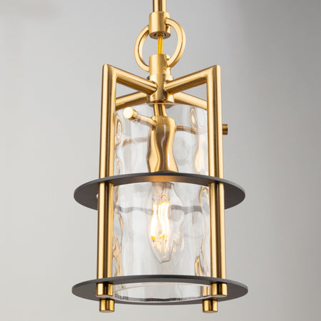 Burford Collection 1-Light Pendant Brass & Black