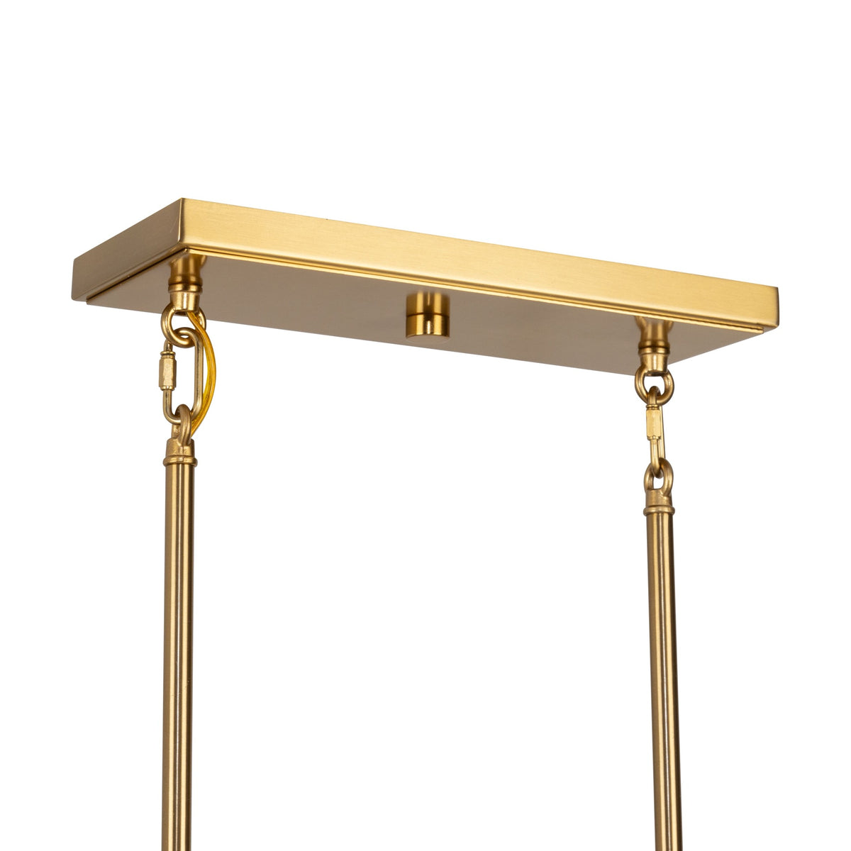 Burford Collection 5-Light Island/Pool Table Brass & Black
