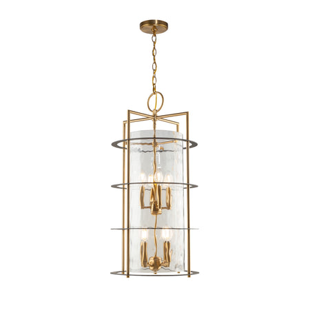 Burford Collection 8-Light Chandelier Brass & Black