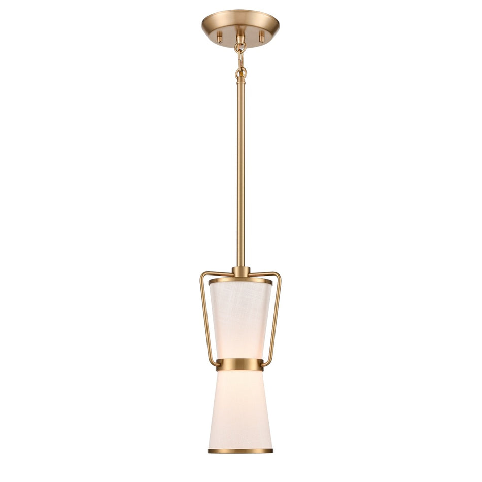 Layla Single Pendant Brushed Brass