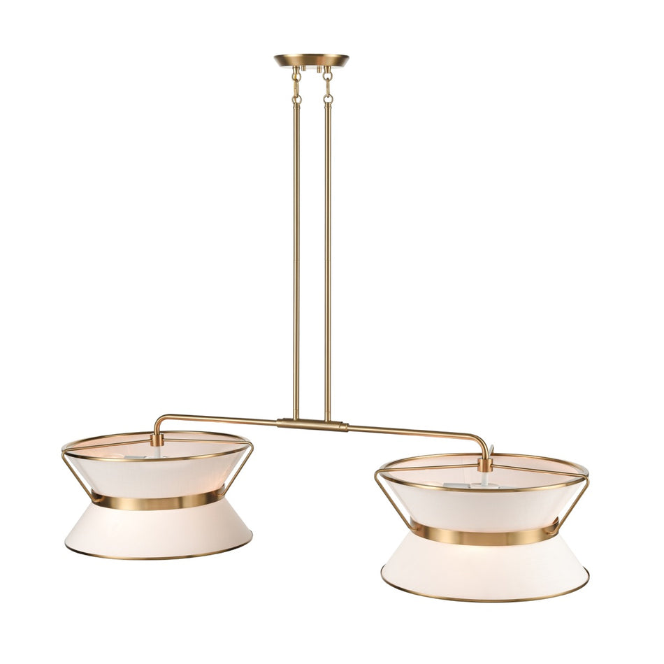 Layla Linear Island Fixture Brushed Brass