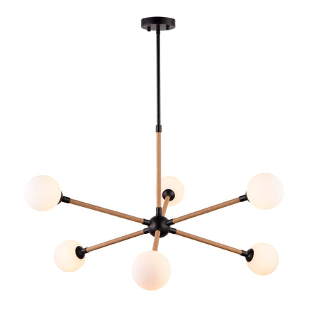 Capilano Collection 6-Light Chandelier Black