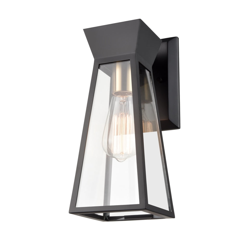 Lucian Wall Sconce Black and Brushed Brass