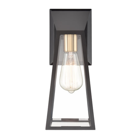 Lucian Wall Sconce Black and Brushed Brass