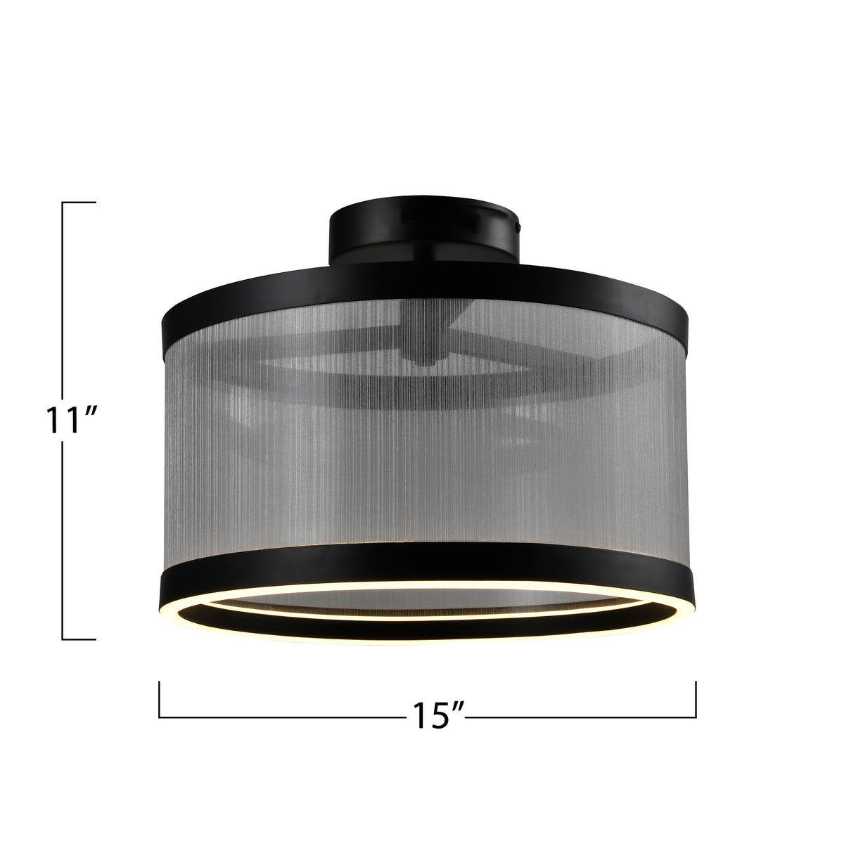 Cora Integrated LED Semi Flush Mount