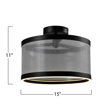 Cora Integrated LED Semi Flush Mount