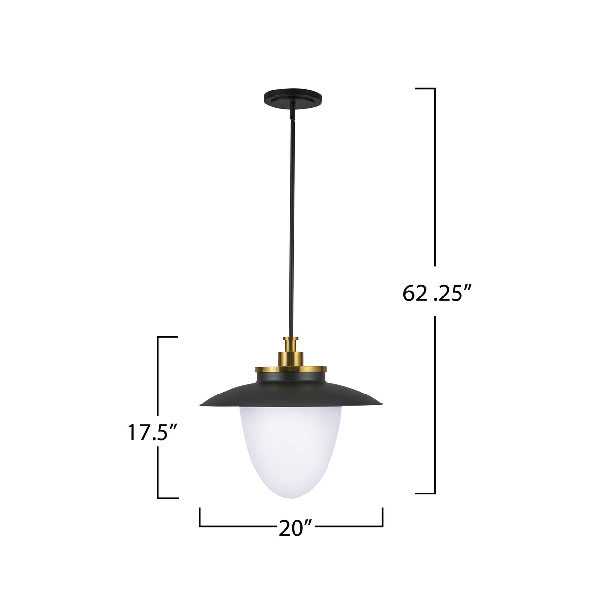 Dahlia 3 Light Pendant 20"