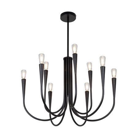 Bronte Collection 9-Light Chandelier Black