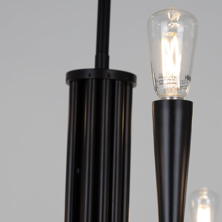 Bronte Collection 9-Light Chandelier Black
