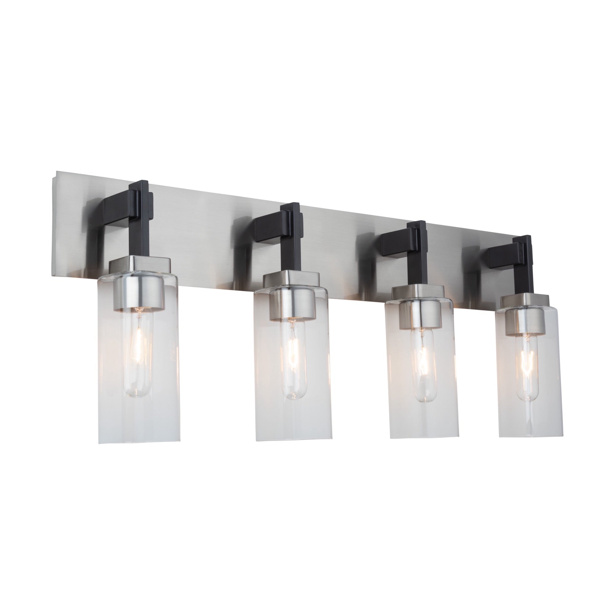 Arlington Collection 4-Light Bathroom Vanity Fixture Satin Nickel