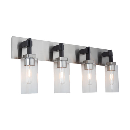 Arlington Collection 4-Light Bathroom Vanity Fixture Satin Nickel