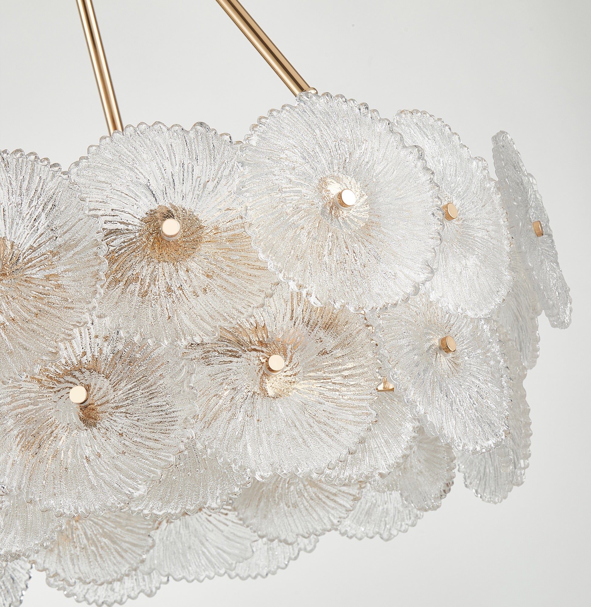 Bloom Collection 18-Light 31.5" Chandelier Brass