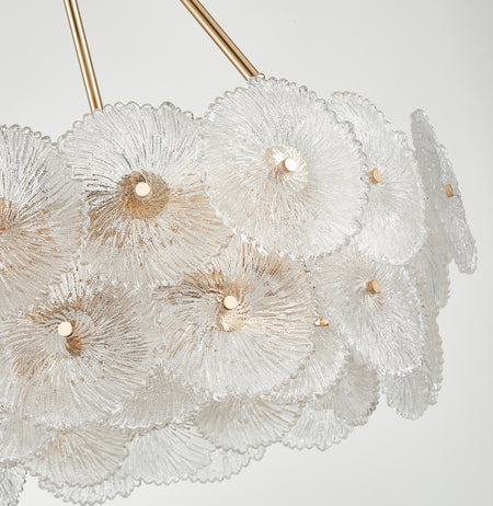 Bloom Collection 18-Light 31.5" Chandelier Brass