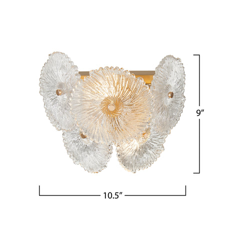 Bloom Collection 2-Light Sconce Brass