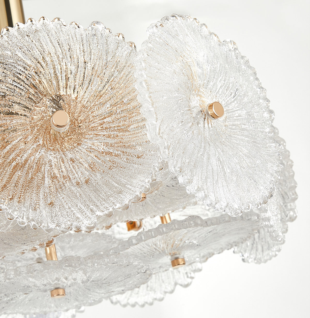 Bloom Collection 6-Light Semi-Flush Mount Brass