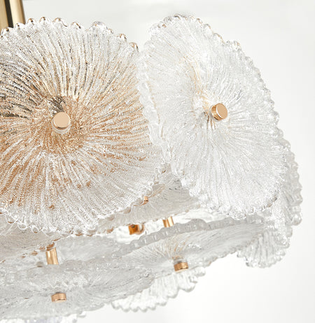 Bloom Collection 6-Light Semi-Flush Mount Brass