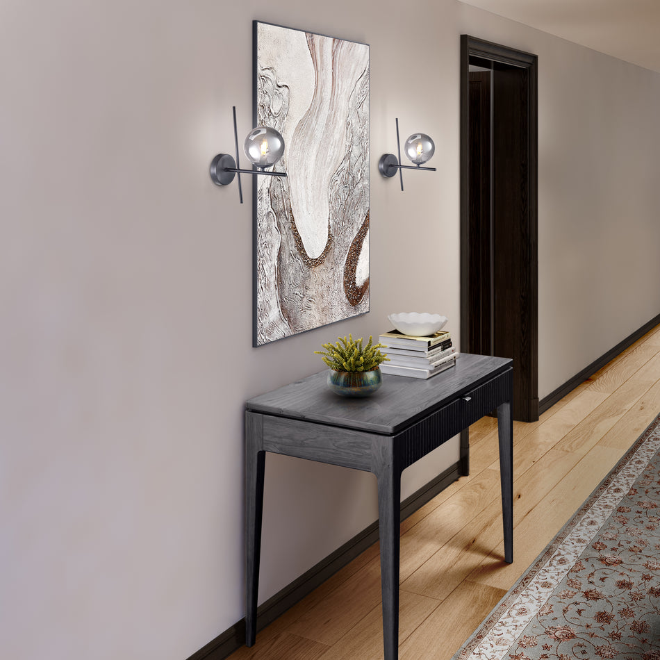 Modena Collection 1-Light Sconce Black