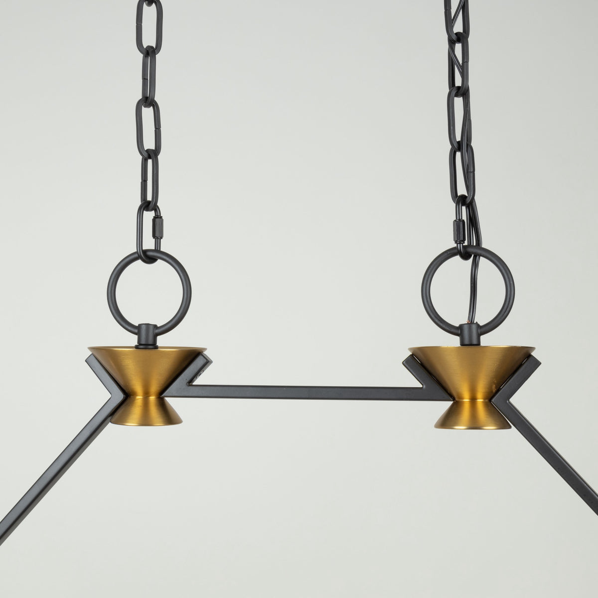 Notting Hill Collection 10-Light Island/Pool Table Black and Brushed Brass