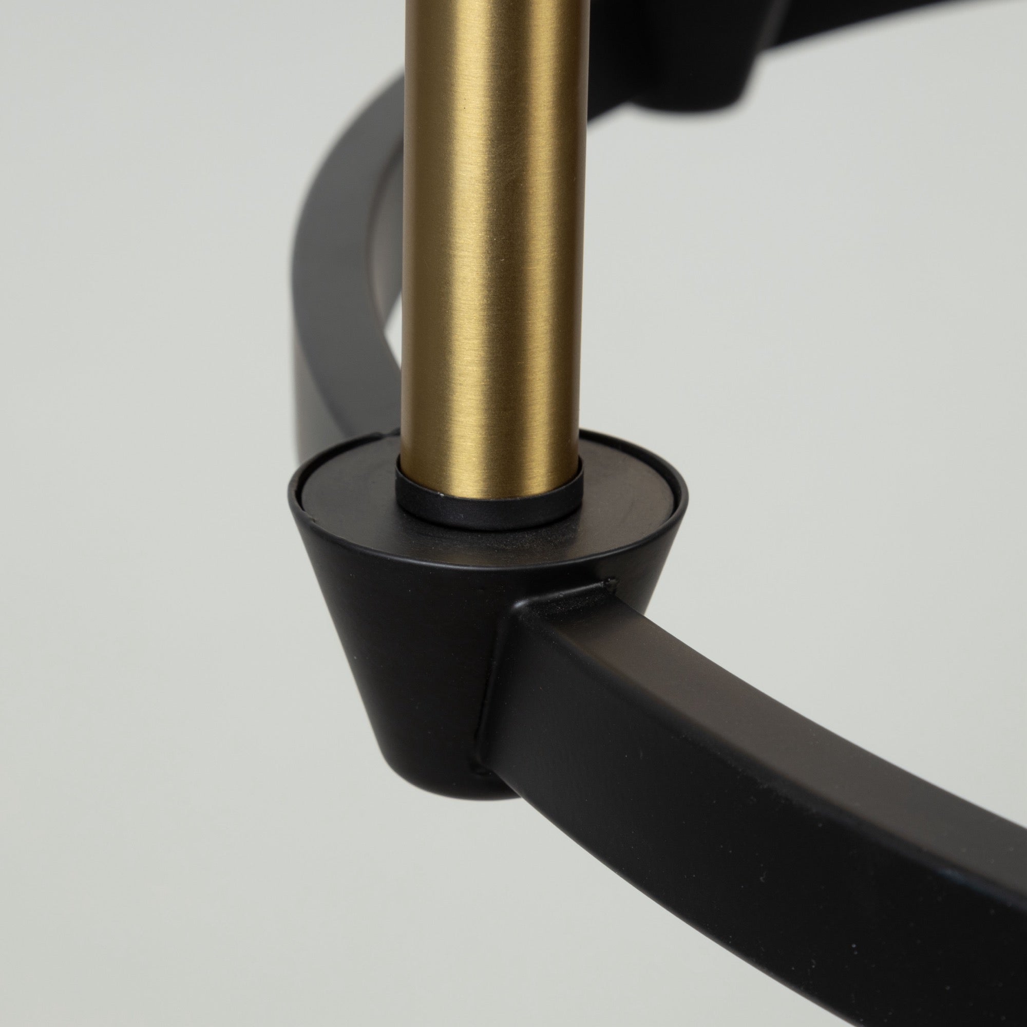 Notting Hill Collection 15-Light Chandelier Black and Brushed Brass