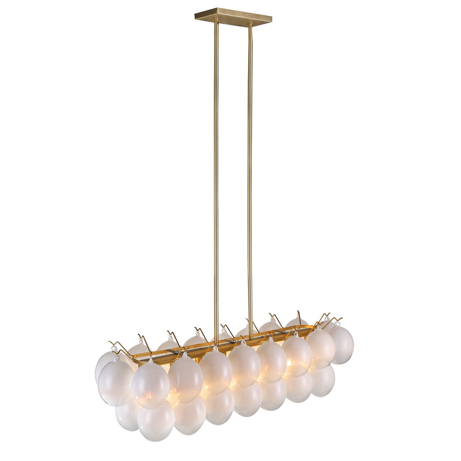 Globo Collection 8-Light Island/Pool Table Brass