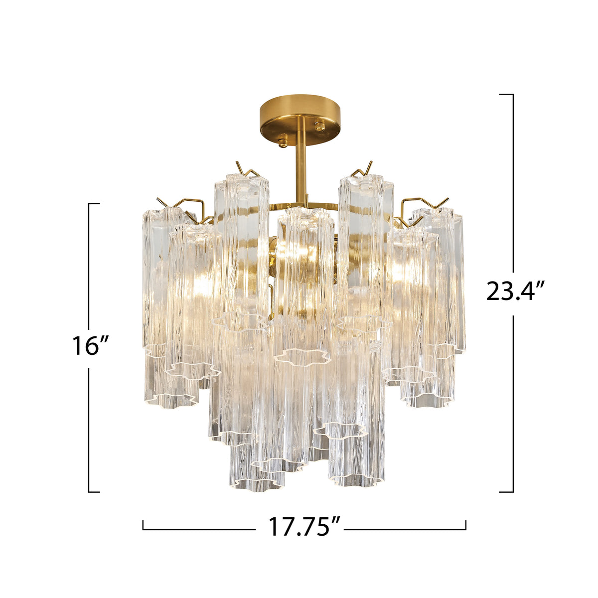 Sophia 5 Light Semi Flush Mount