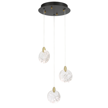 Snowflake 3 Light Integrated LED Pendant