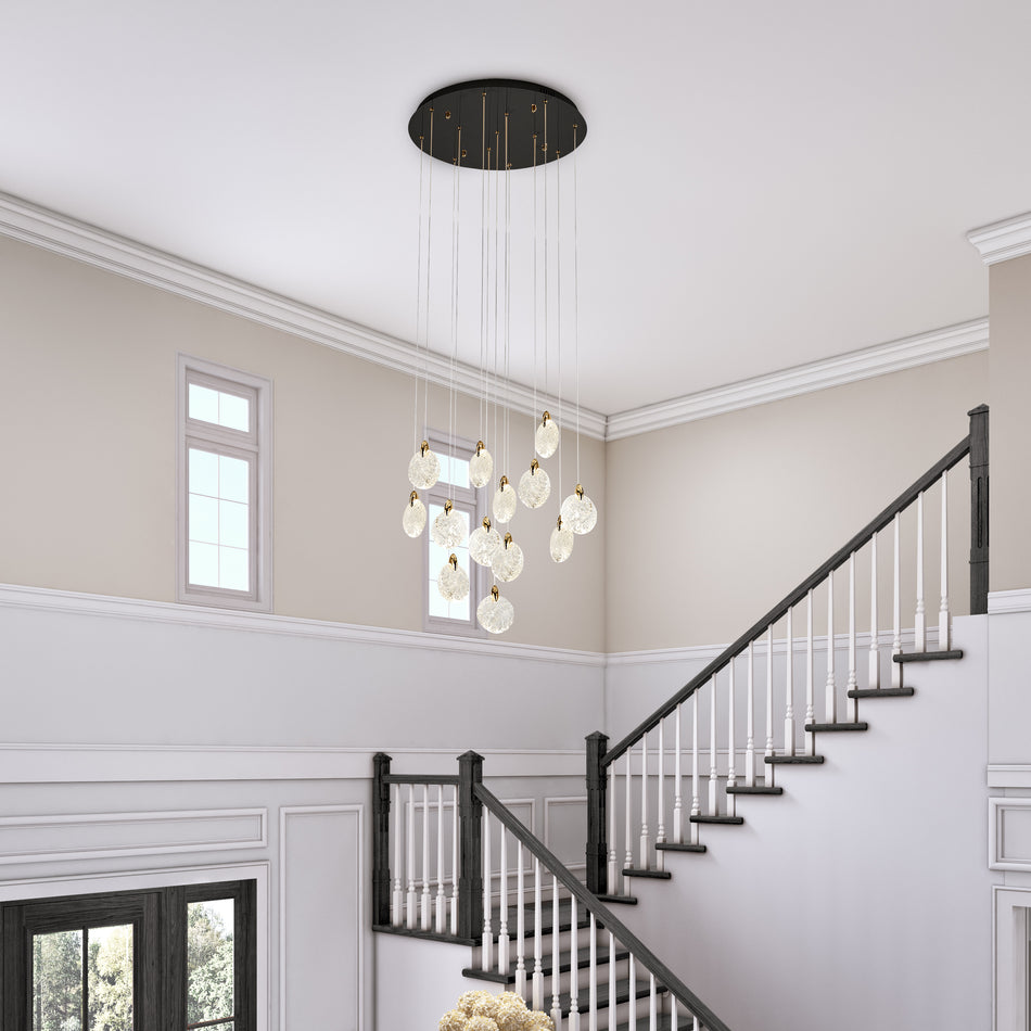 Snowflake 13 Light Integrated LED Chandelier