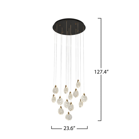 Snowflake 13 Light Integrated LED Chandelier