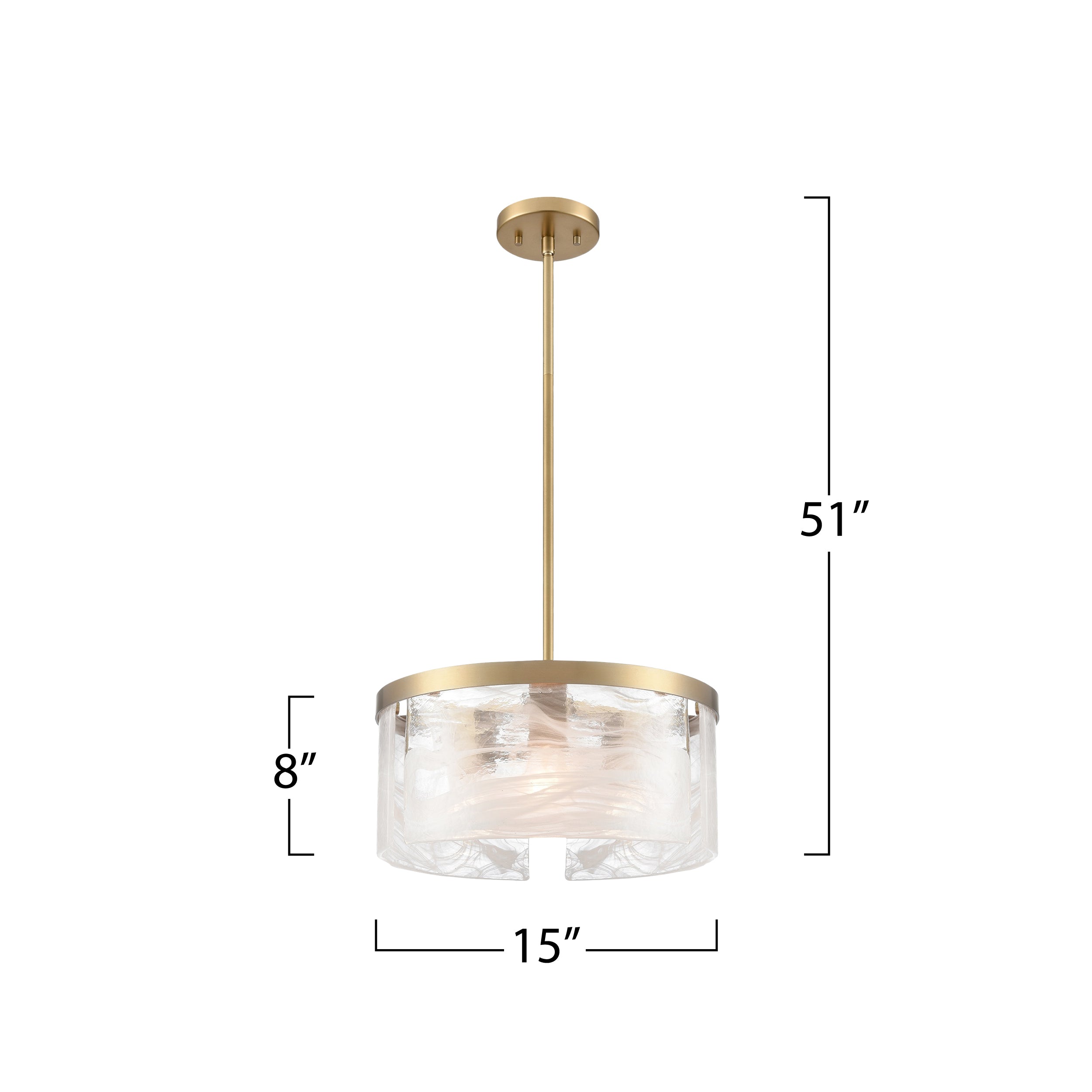Skye 3 Light Pendant 15"