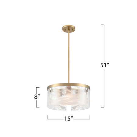 Skye 3 Light Pendant 15"