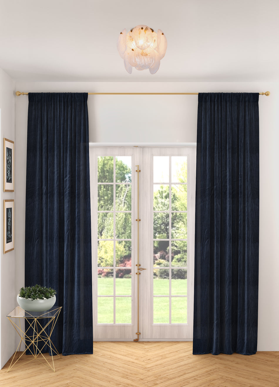 Lily 3 Light Semi Flush Mount