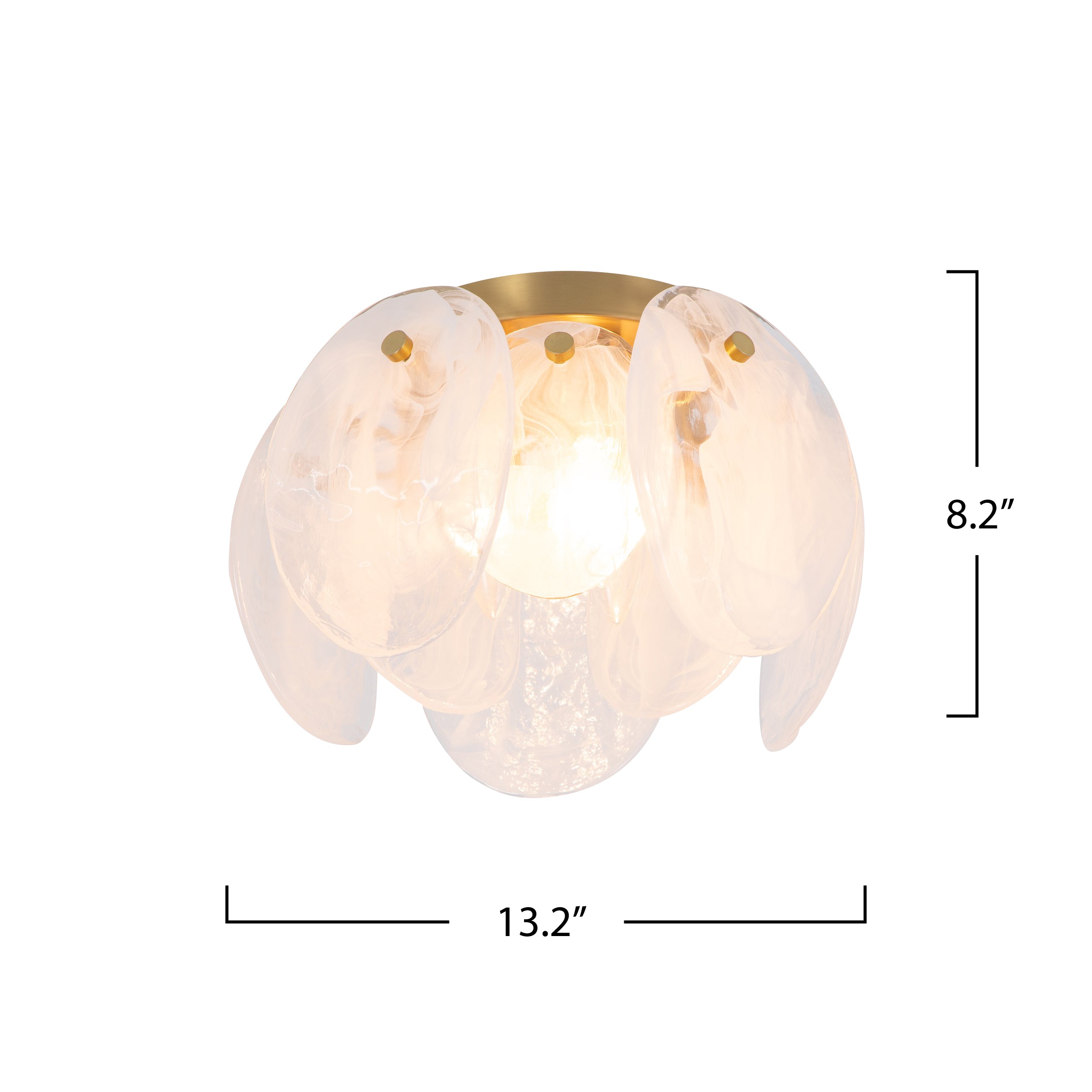 Lily 3 Light Semi Flush Mount