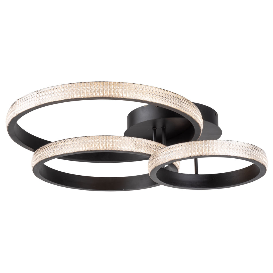 Nova 40W LED Flush Mount Black