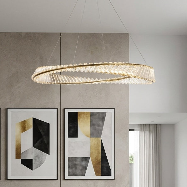 Stella 60W LED Pendant Brushed Brass
