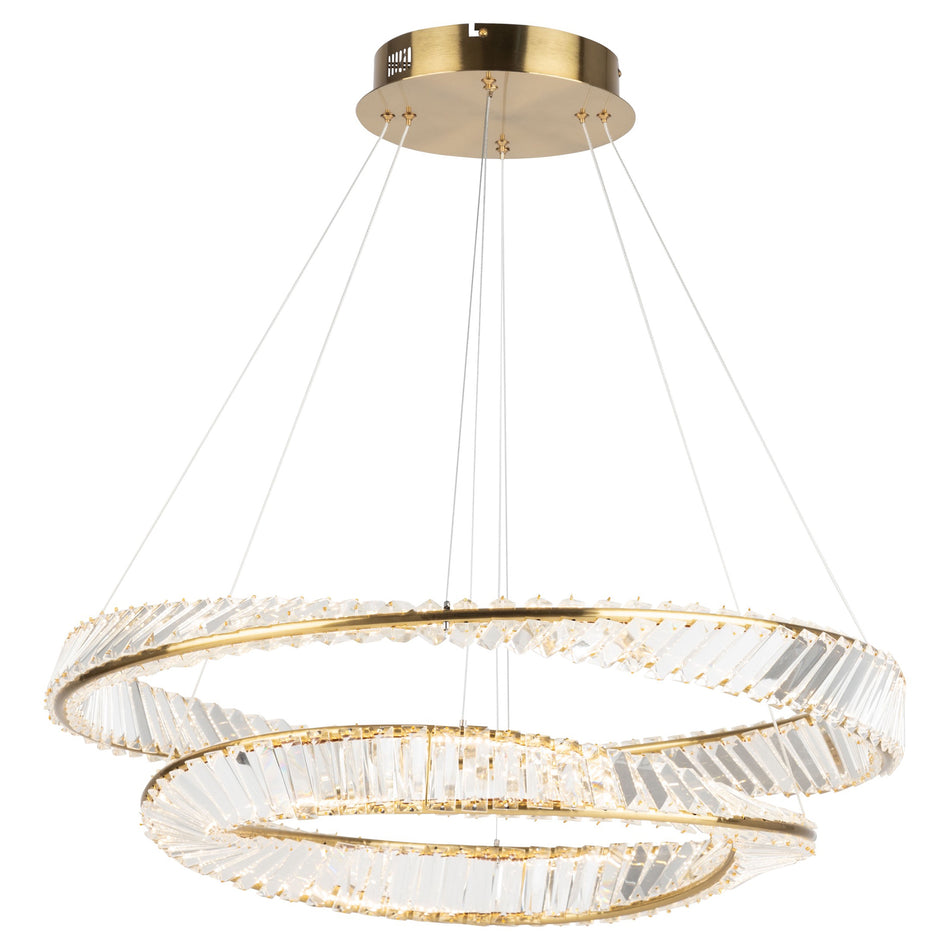 Stella 65W LED Chandelier Brushed Brass