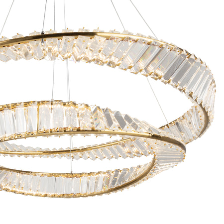 Stella 65W LED Chandelier Brushed Brass
