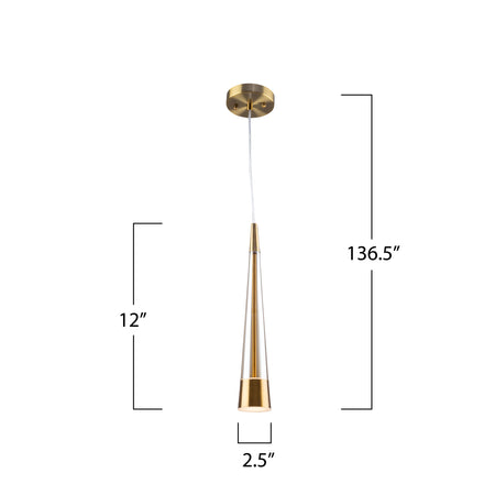Sunnyvale Collection 1-Light Pendant Brass