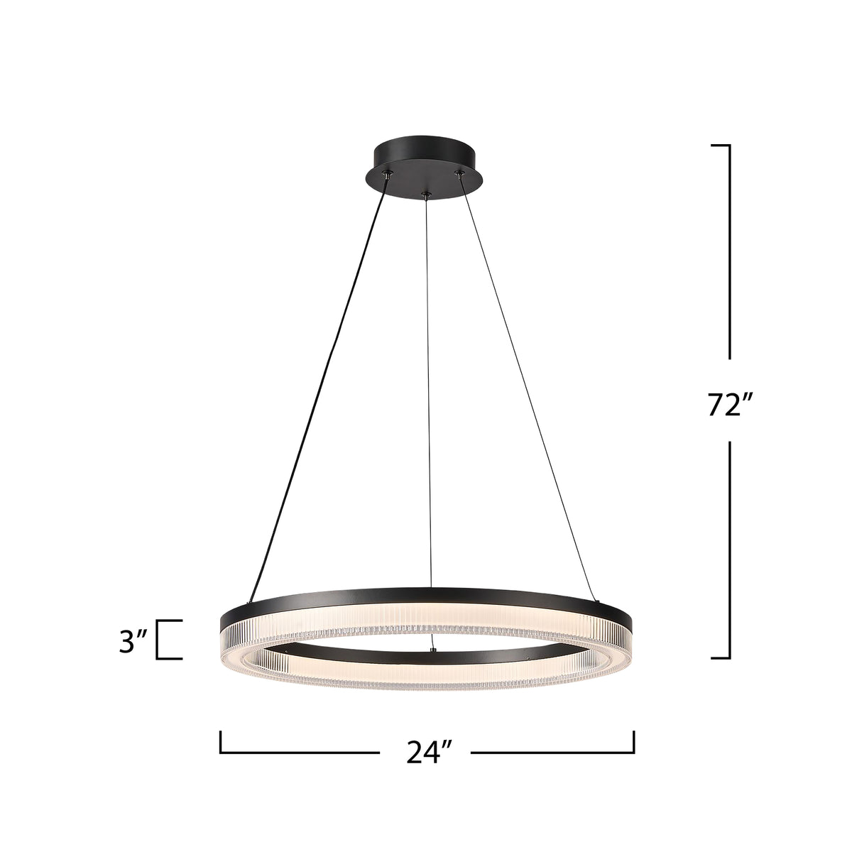 Ari Integrated LED Pendant 24"