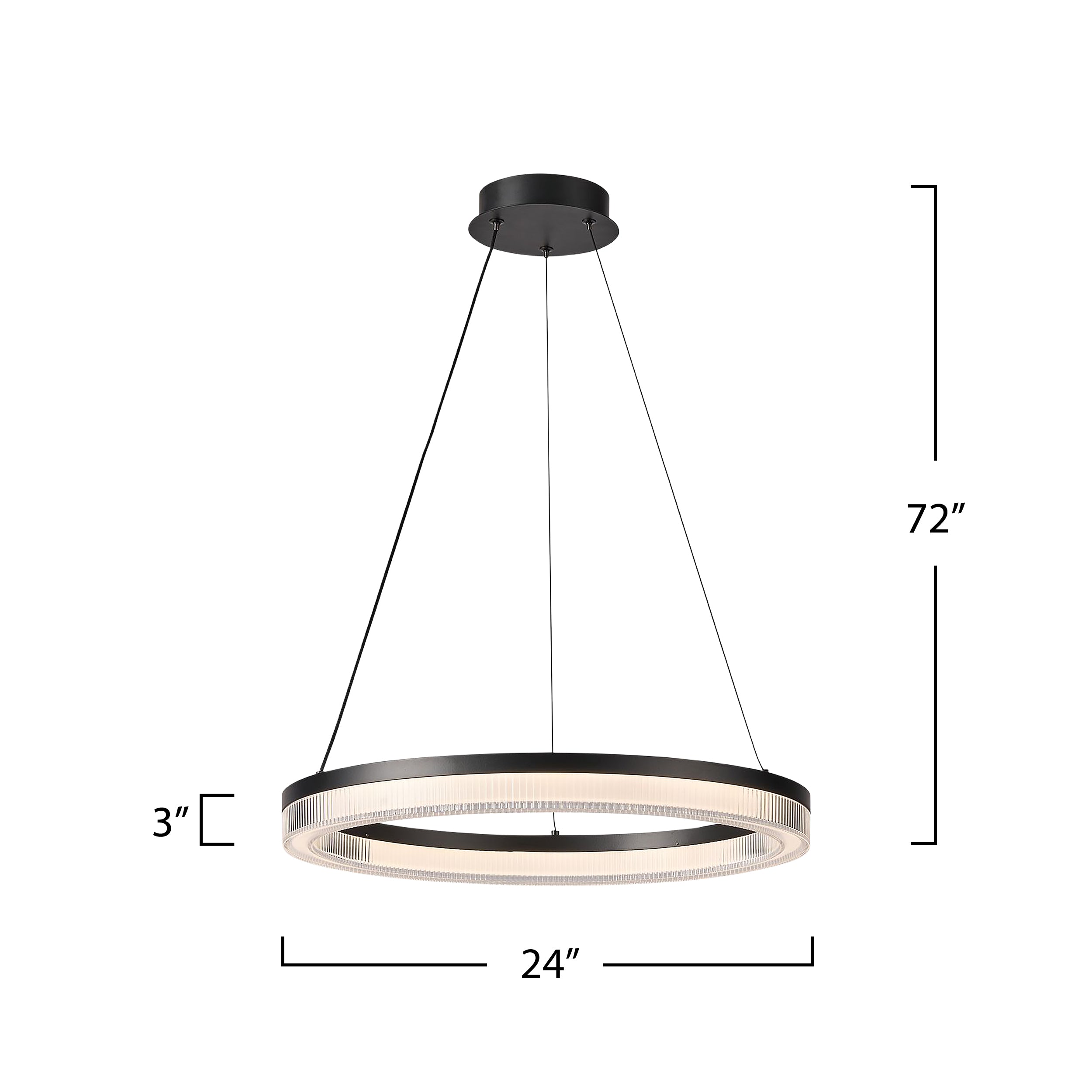 Ari Integrated LED Pendant 24"
