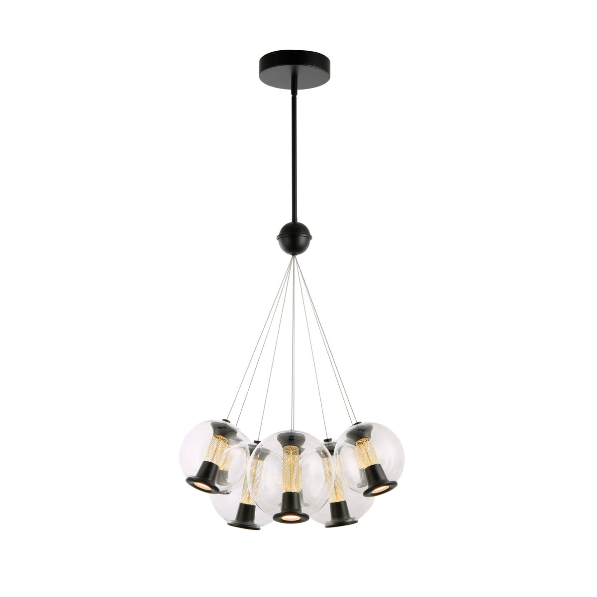 Arlo Collection 8-Light Chandelier Black