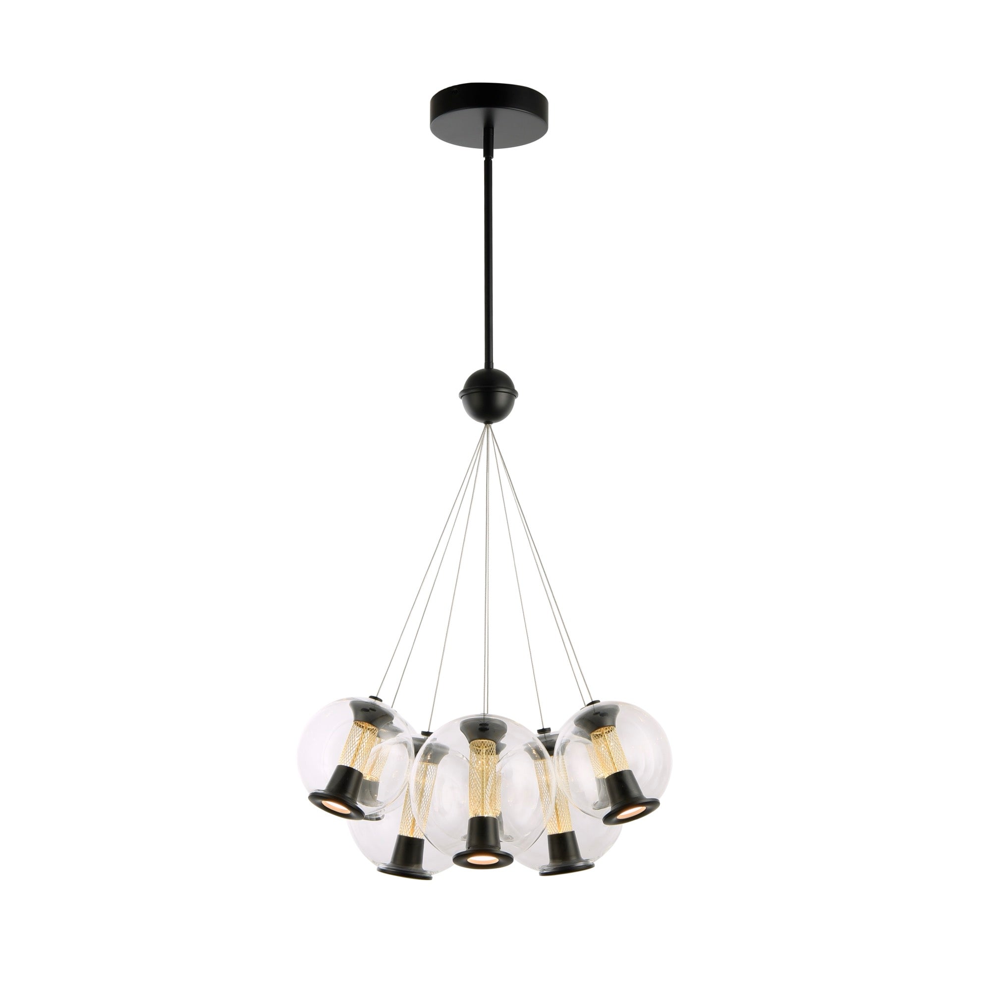Arlo Collection 8-Light Chandelier Black