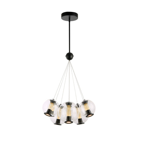 Arlo Collection 8-Light Chandelier Black