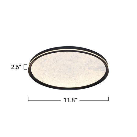 Luna Integrated LED Flush Mount 12"