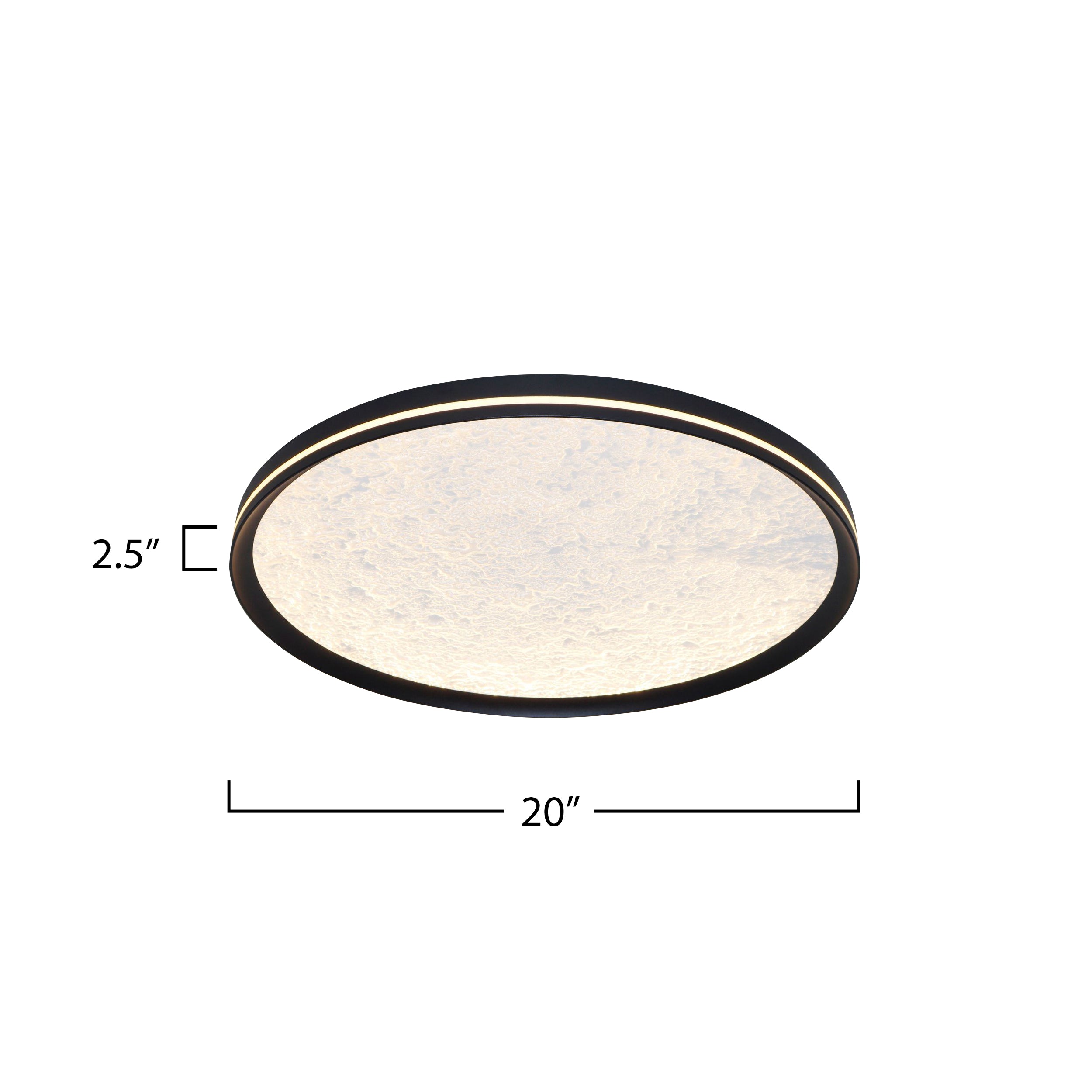 Luna Integrated LED Flush Mount 20"