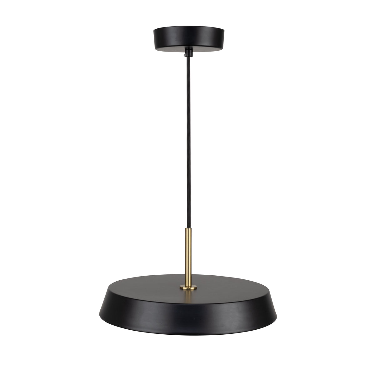 Lexi Collection 1-Light 12" Pendant Black