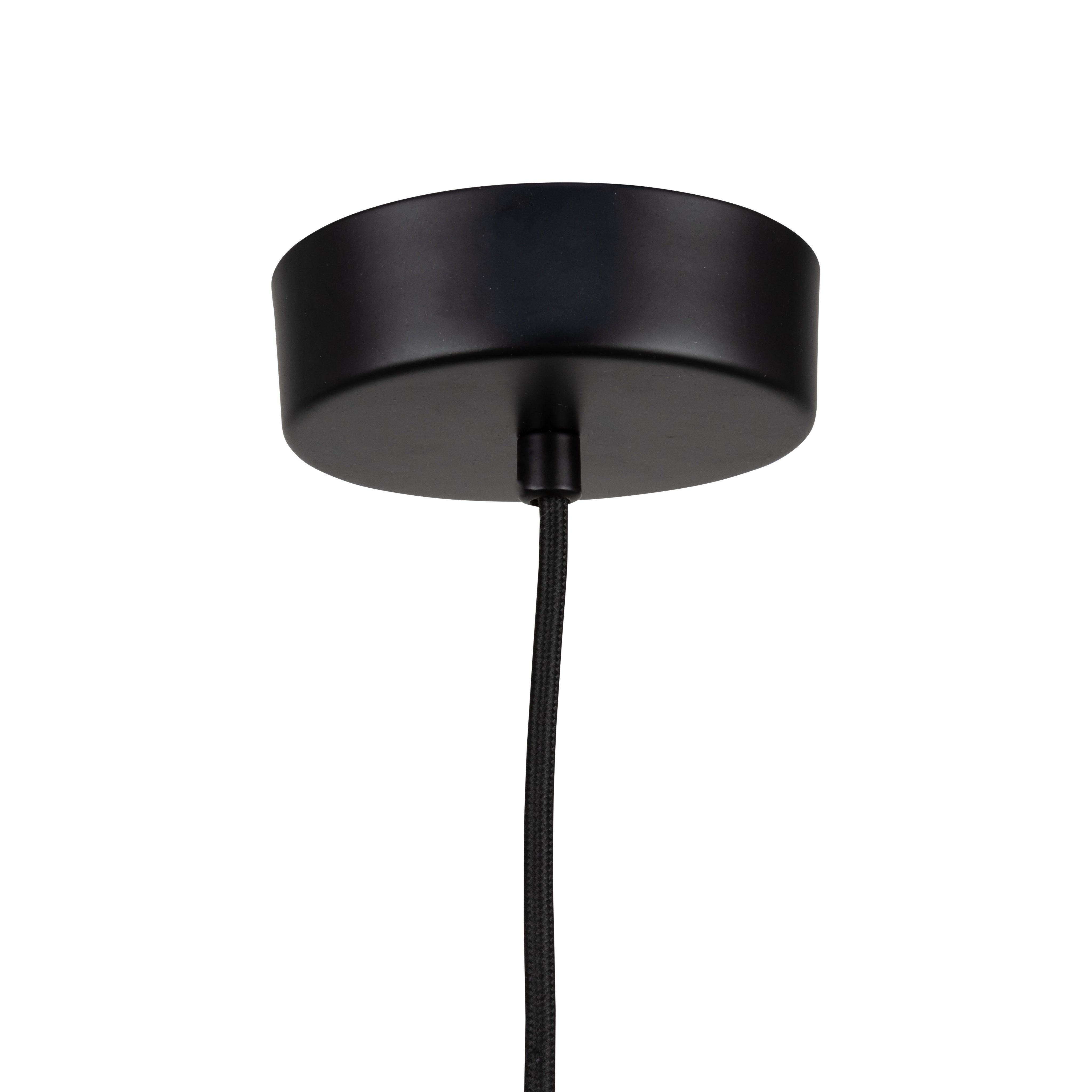 Lexi Collection 1-Light 12" Pendant Black