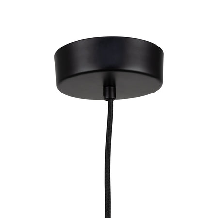 Lexi Collection 1-Light 12" Pendant Black