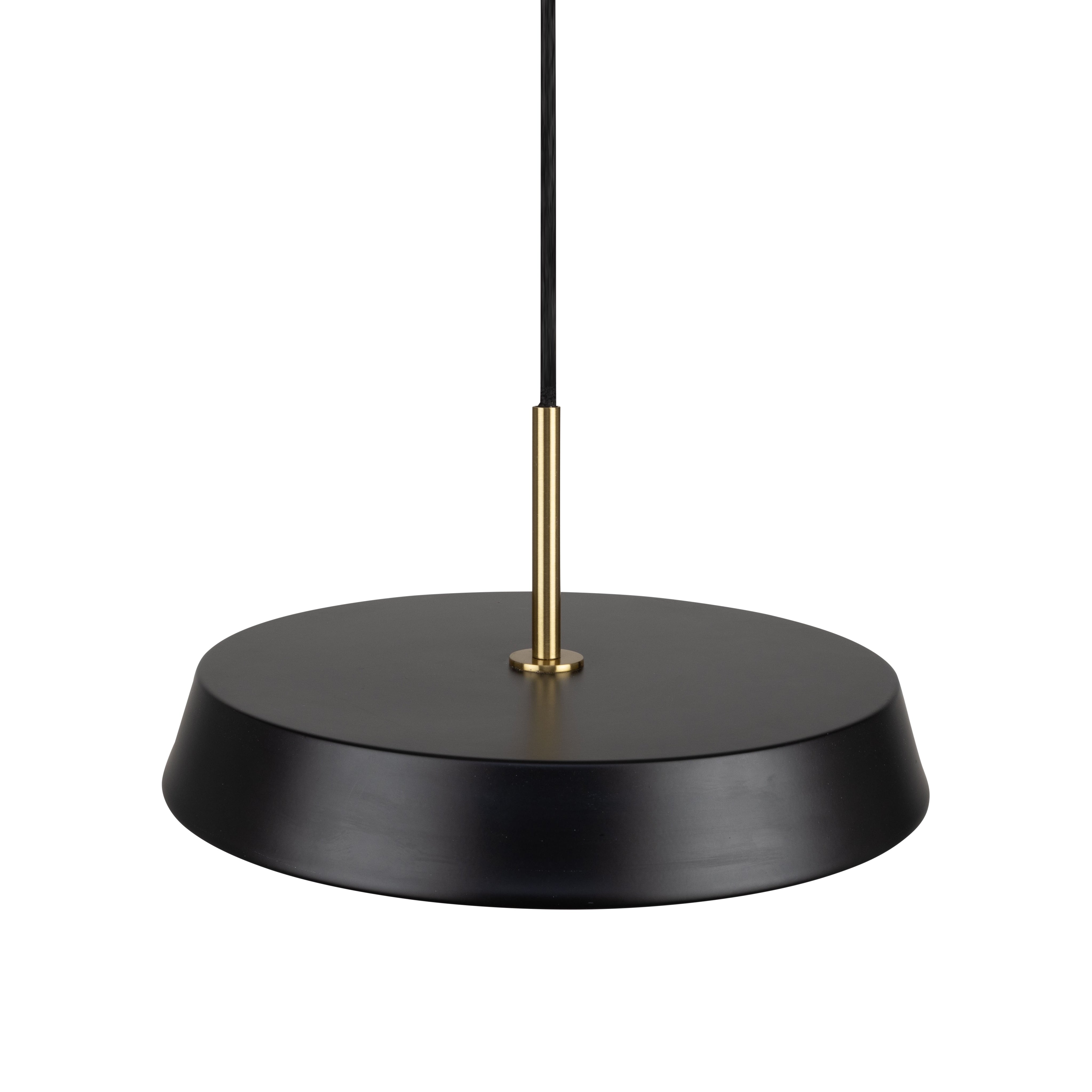 Lexi Collection 1-Light 12" Pendant Black